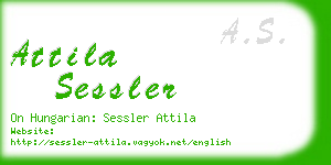 attila sessler business card